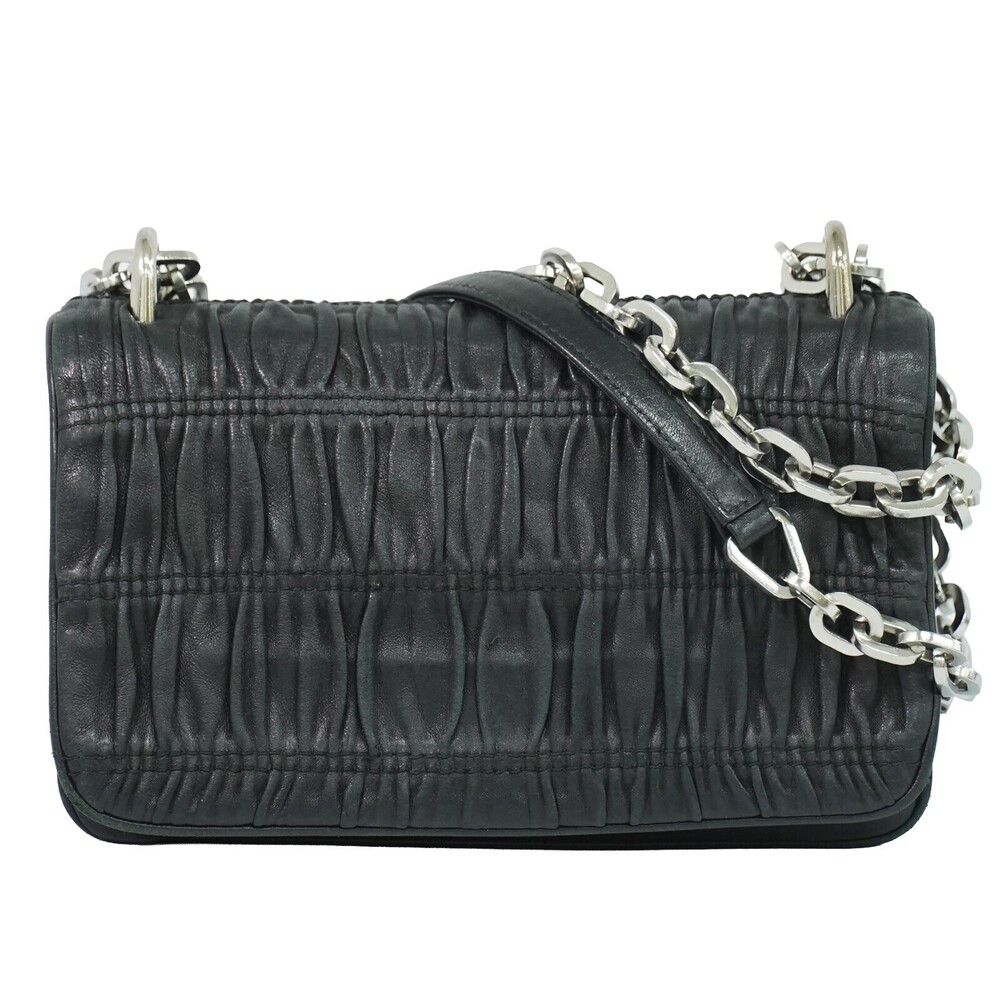 Prada Compartment Chain Flap Nappa Gaufre Small